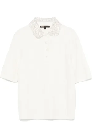 Maje Polo en maille à col à ornements