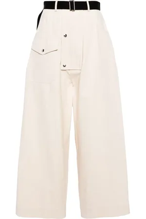 Plan C Pantalon ample à taille haute