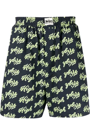 Natasha Zinko Short en coton à slogan imprimé