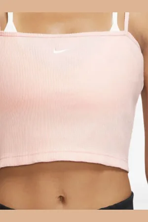 Nike Débardeur crop à design nervuré