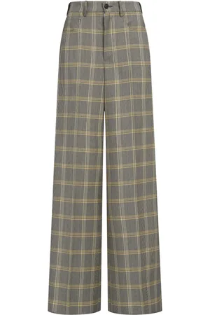 Marni Pantalon palazzo à carreaux