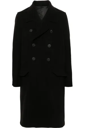 Rick Owens Manteau croisé Officer à coupe longue