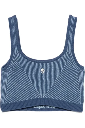 Palm Angels Débardeur en maille à design nervurée