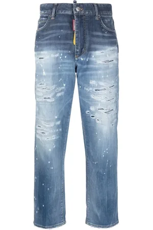 Dsquared2 Jean court à patch logo