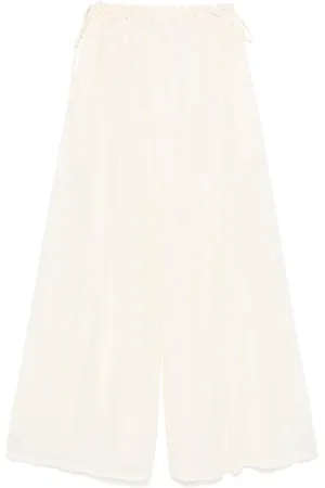 Serafini Pantalon palazzo en résille