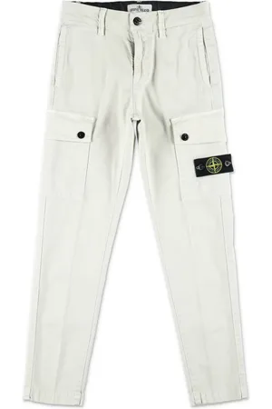 Stone Island Pantalon cargo à patch Compass