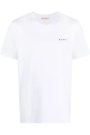 Marni T-shirt en coton à logo imprimé
