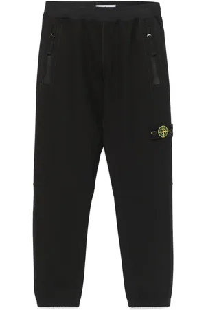 Stone Island Pantalon cargo à patch Compass