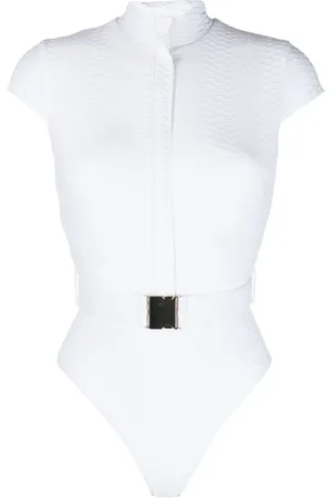 Noire Swimwear Maillot de bain à taille ceinturée