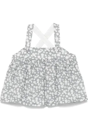 Il gufo Haut en coton à fleurs
