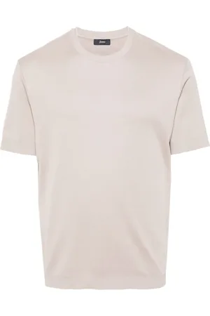 HERNO T-shirt en coton à plaque logo