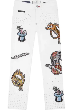 Philipp Plein Jean à appliqué