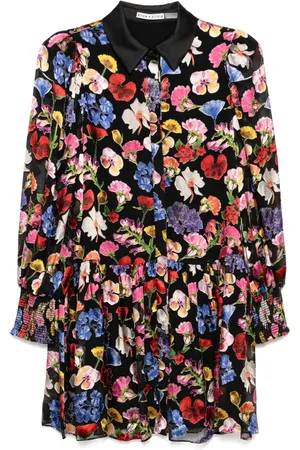 ALICE+OLIVIA Robe Bertha à coupe courte