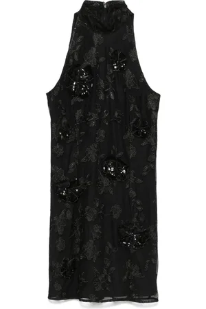 ROTATE Robe courte à motif floral brodé