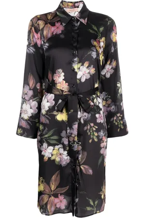 Twin-Set Robe-chemise ceinturée à fleurs