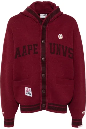 A Bathing Ape Cardigan à logo en intarsia