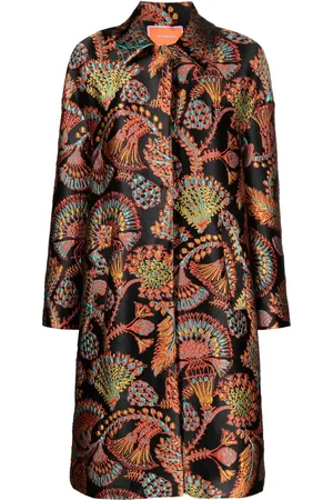 La DoubleJ Manteau ample Boxy Sicomore en jacquard