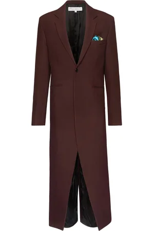 J.W.Anderson Manteau long à détail de mouchoir de poche