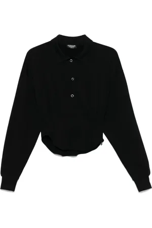 MUGLER Polo à détail de corset