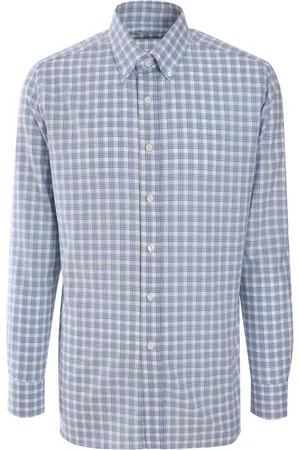 LUIGI BORRELLI NAPOLI Chemise à carreaux