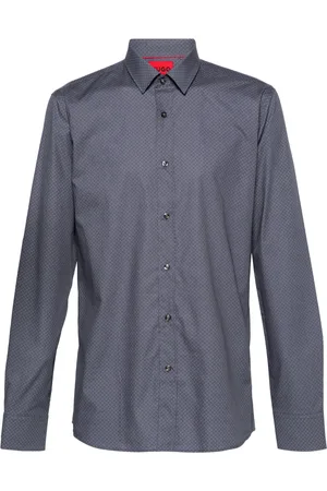 HUGO BOSS Chemise en coton à imprimé géométrique