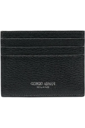 Giorgio Armani Porte-cartes en cuir grainé