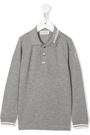 Moncler Polo en coton à patch logo