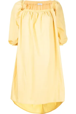 GOEN.J Robe mi-longue volantée