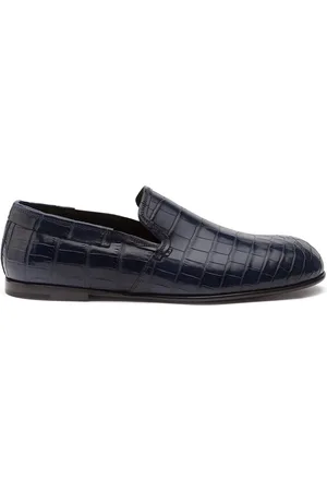 Dolce & Gabbana Mocassins en cuir à effet peau de crocodile