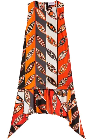 Puccini Blouse imprimée à design sans manches