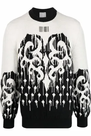 VTMNTS Pull en maille intarsia