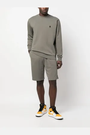 MARCELO BURLON Short Cross Basket en jersey