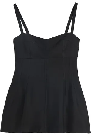 Jil Sander Haut bustier à fermeture zippée