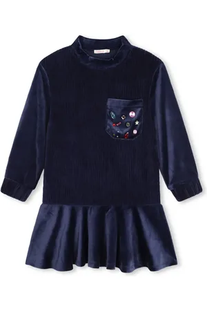 Billieblush Robe en velours à détails de clous
