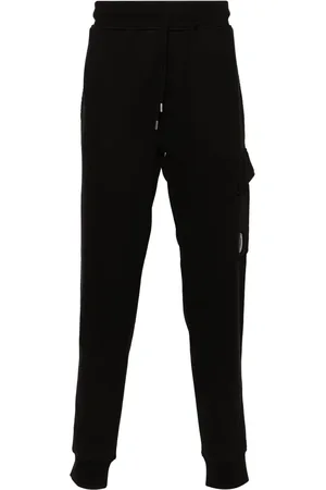 C.P. Company Pantalon de jogging en polaire à détail de lentille