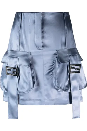 Fendi Minijupe satiné à poches cargo