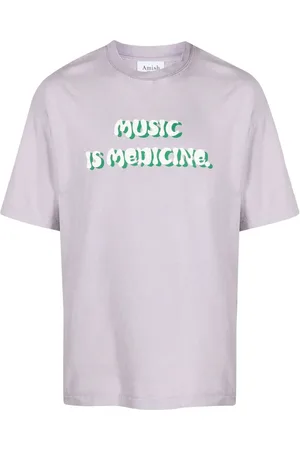 AMISH T-shirt à slogan imprimé