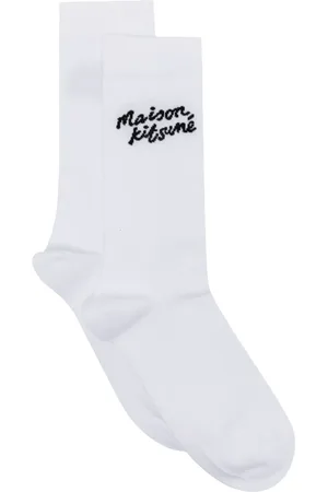 Maison Kitsuné Chaussettes Handwriting à logo