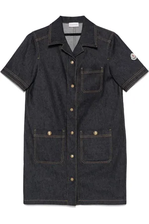 Moncler Robe en jean à coupe courte