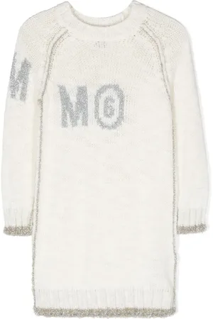 Maison Margiela Robe en maille à logo imprimé