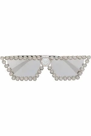 Philipp Plein Lunettes de soleil à ornements en cristal