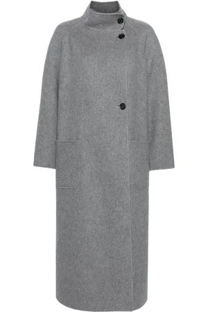 Thom Browne Manteau long en laine mélangée