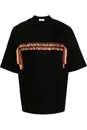 Lanvin T-shirt en coton à détail de dentelle