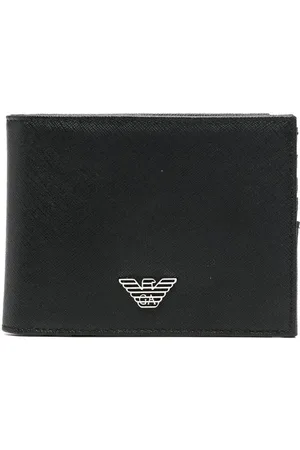 Emporio Armani Portefeuille pliant à plaque logo