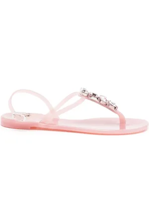 Casadei Tongs à ornements en cristal