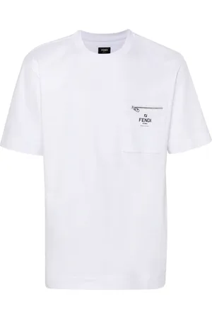 Fendi T-shirt en coton à logo imprimé
