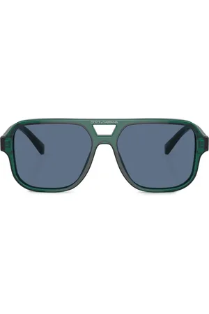 Dolce & Gabbana Lunettes de soleil carrées à logo imprimé