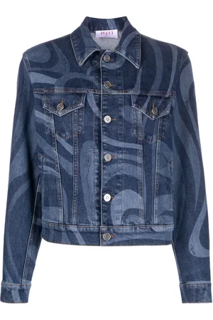 Puccini Veste imprimée Swirl en jean