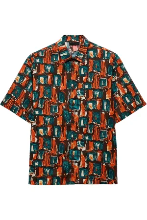 Prada Chemise à imprimé carré