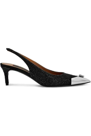 Philipp Plein Escarpins ornés de strass à bride arrière 55 mm